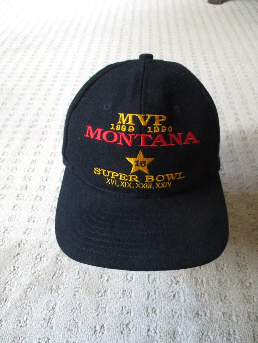 Vintage Unworn LA Gear Joe Montana Super Bowl MVP Cap/Hat SnapBack 49ers *