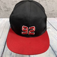 Vintage Liz Claiborne Cosmetics 92 Hat Cap Snapback Black Red Taiwan