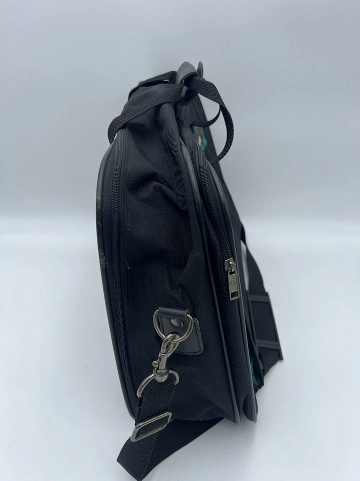 Bolso Mensajero Samsonite Legacy Sport 1991 negro/verde azulado equipaje 20" X 13" usado en excelente estado de colección Foto 4 de 4