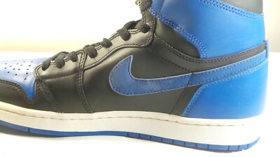 NIKE 2001 AIR JORDAN 1 I OG RETRO 136066-041 ROYAL 9.5 VINTAGE 3 4