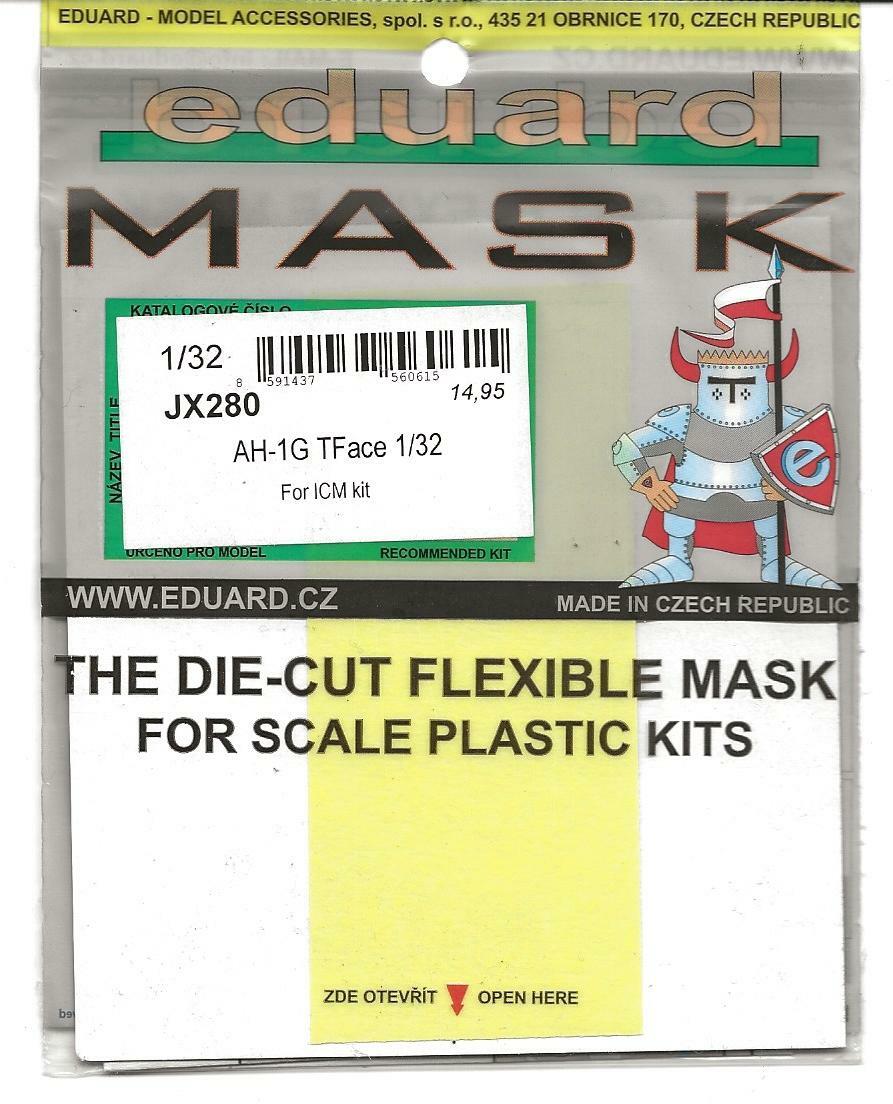 Eduard 1/32 Scale paint mask for AH-1G TFace for ICM- JX280 Eduard 1/32 Scale paint mask for AH-1G TFace for ICM- JX280