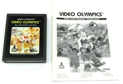 Video Olympics (Atari 2600, 1978) By Atari  (Cartridge & Manual) NTSC