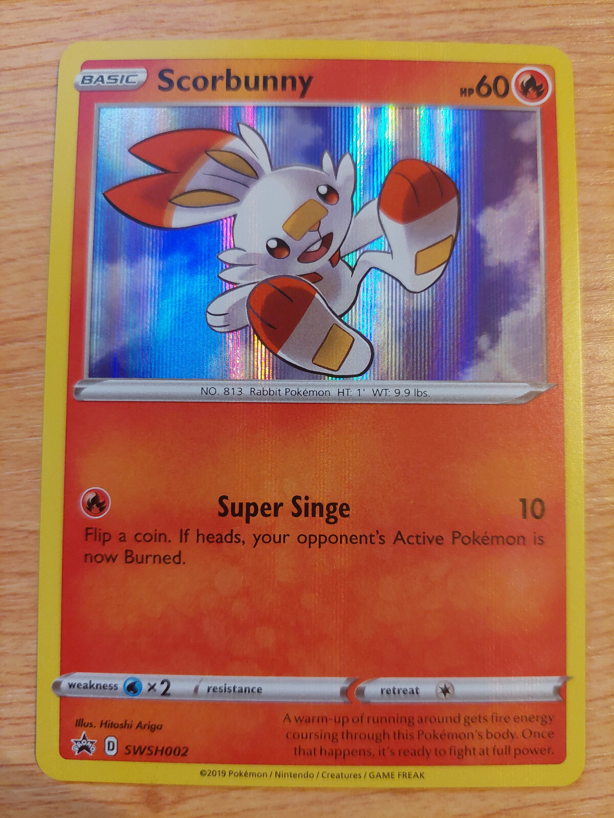 Scorbunny - SWSH002 (Sword & Shield Promo Cards) - Near Mint NM - Promo