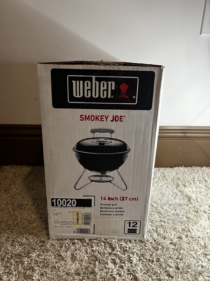 er Smokey Joe Portable Grill Black 14" 10020 77924025150 eBay