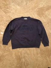 Vintage The Perfect Shirt Company McINTOSHS Blue Sweater Size XL Made In USA Y2K