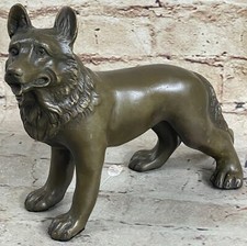 Statua Di Cane Pastore In Bronzo Fatta A Mano Scultura Cani Di Razza Tedesca