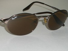 RAY BAN RB3002 W3128 B15 BROWN LENS HIGHSTREET OVAL FLEX HINGES SUNGLASSES