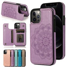 Women Leather Wallet Card Stand Case For iPhone 15 14 13 12 11 Pro Max XS Cover