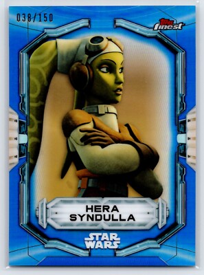 HERA SYNDULLA 2022 Topps Finest Star Wars Blue Refractor #48 38/150