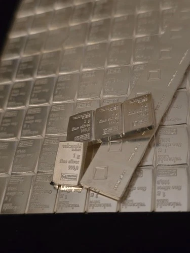 1 gram Silver Bar - .999 Silver Bullion -Valcambi