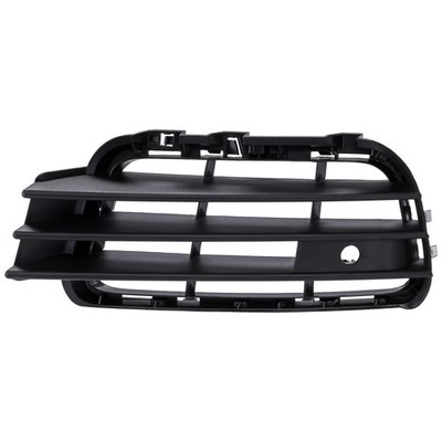For 2011-2014 Touareg Bumper Grille Front, Left Black Plastic VW1038116