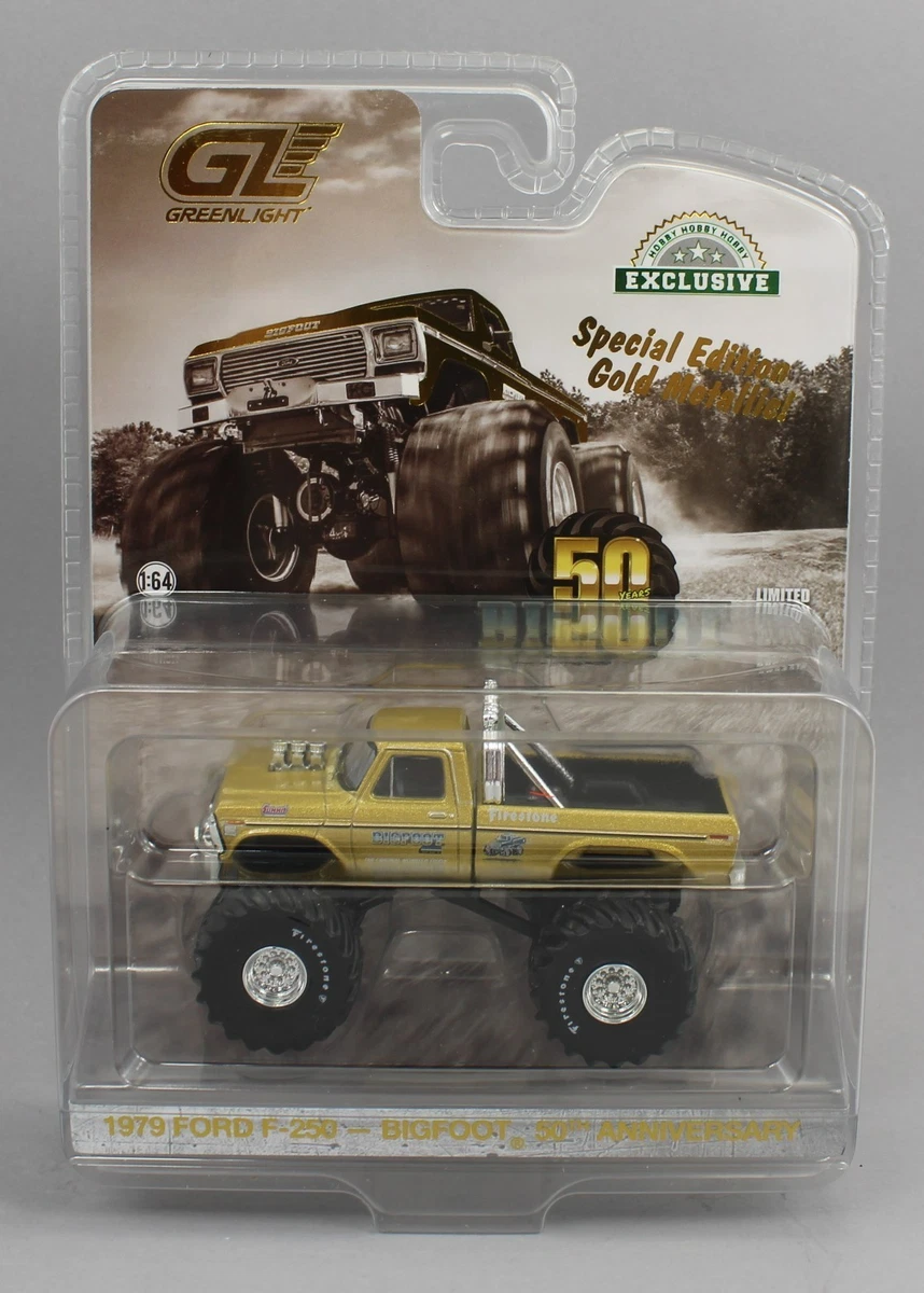 1:64 Greenlight *BIGFOOT 50th ANNIVERSARY* 1979 Ford F-250 GOLD