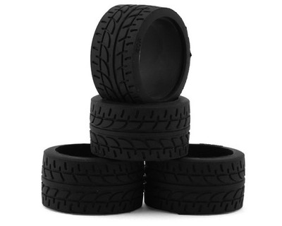 Kyosho Mini-Z 11mm Wide Racing Radial Tire Set of 4 20 Shore Black KYOMZW38-20B