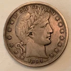1894 S  Barber Half Dollar 50 Cents