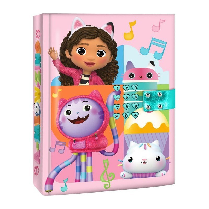 Agenda secret Gabby et la Maison Magique avec code secret et carnet intime pour fille dès 5 ans