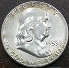 US 1953 Franklin Half Dollar  **