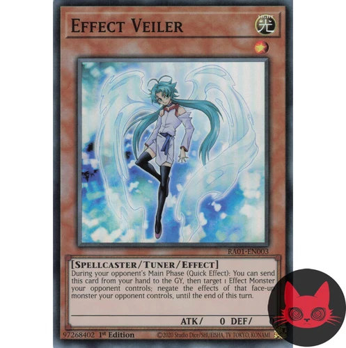 Yugioh Effect Veiler RA01-EN003 Super Rare 1st Edition NM
