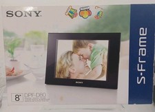 Sony 8" Digital Picture S-Frame DPF-D80 Blk Remote Instr Book Estale Sale Find