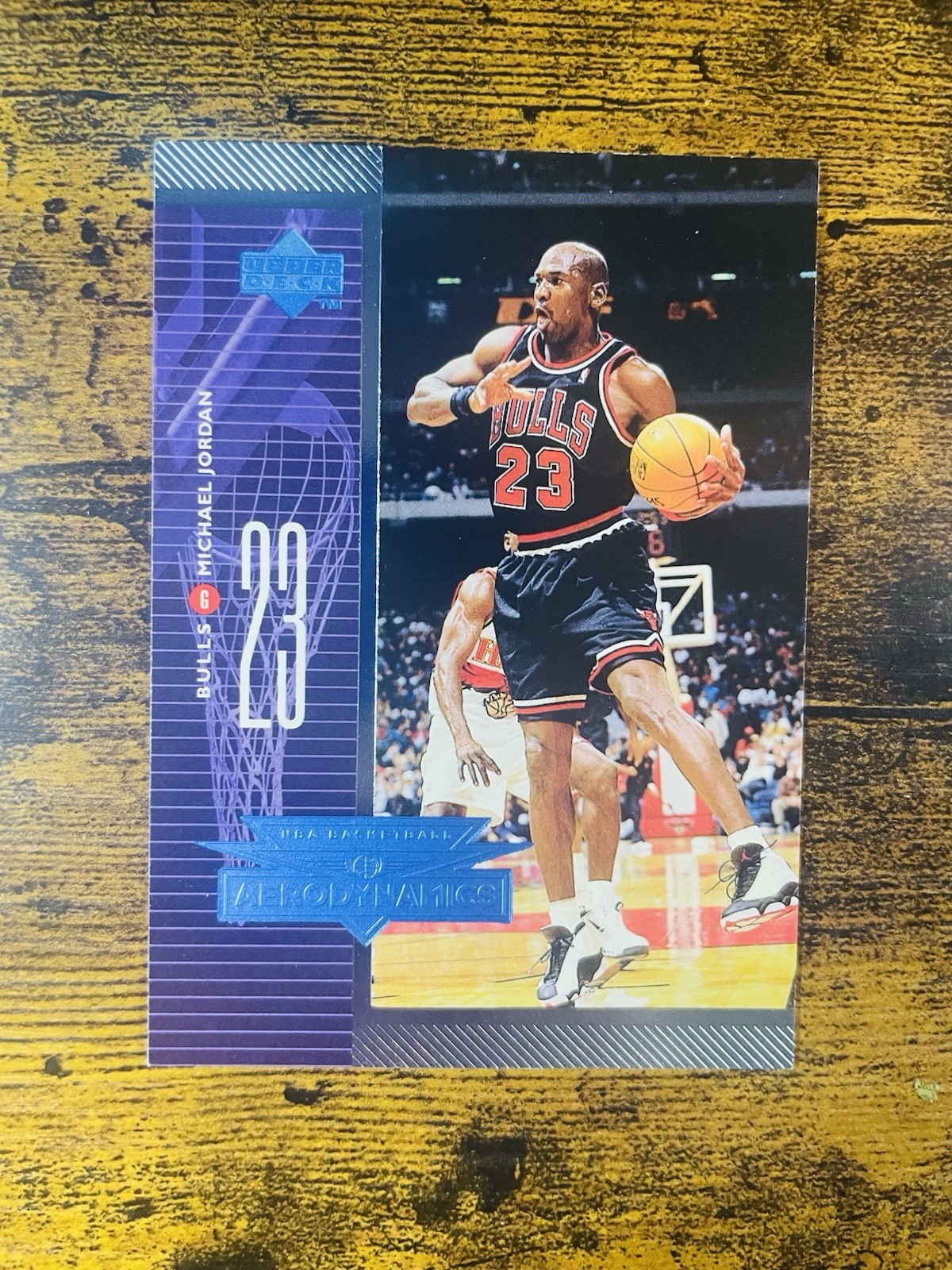 1998-99 UPPER DECK #A1 MICHAEL JORDAN AERODYNAMICS INSERT CHICAGO BULLS HOF