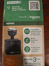 Square D by Schneider HEPD50 50kA Whole Home Surge Protection Device NEW