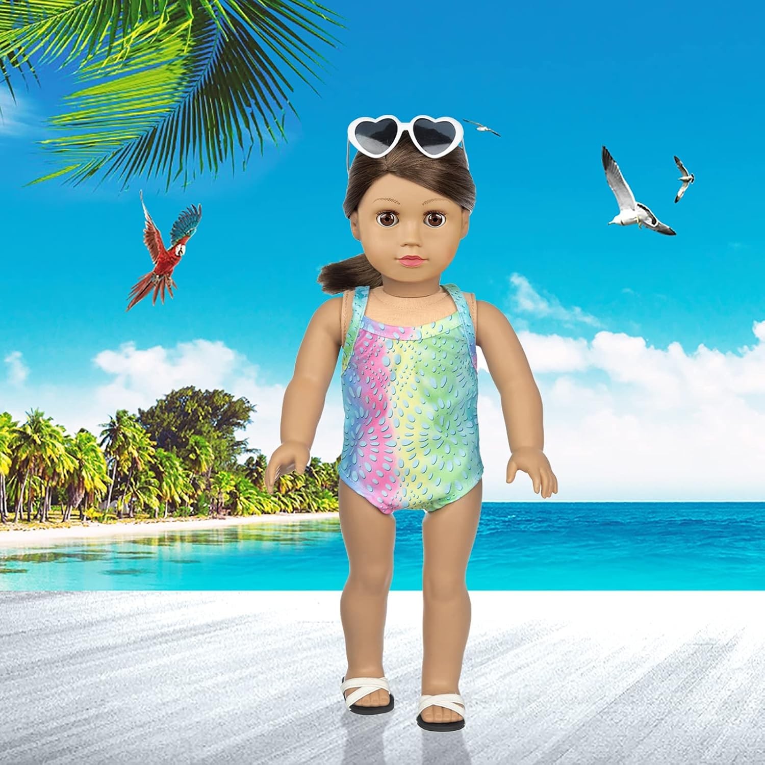 23 Pcs 18 Inch Girl Doll Clothes and Accessories for 18 Inch Doll AMERICAN OUR 