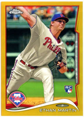 2014 Topps Chrome Gold Refractor Ethan Martin #23/50   *PHILLIES*