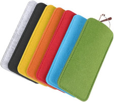 7 Pcs Soft Felt Slip in Eyeglass Cases Portable Travel Glasses Pouch for Men