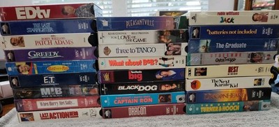 Vintage Lot Of 25 PG-13 & PG VHS Tapes 80s & 90s Comedy, Action, Sci-fi Movies 