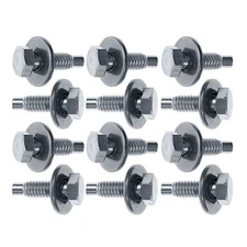 CJ Classics Fender Mounting Bolt Stainless Steel With Disc Washer Set Mustang...