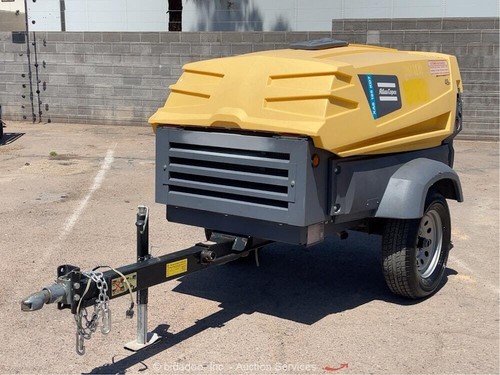 2019 Atlas Copco XAS185 185 CFM Towable Air Compressor Kubota Diesel bidadoo