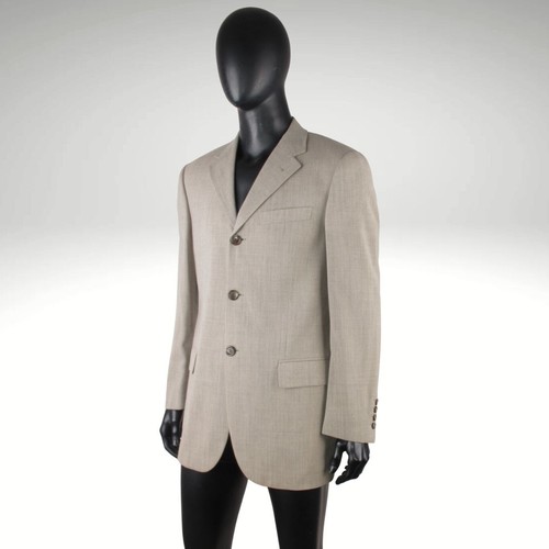CORNELIANI TREND Men's Solid Grey Virgin Wool Suit Jacket Blazer 48 8 L 38'' - Picture 16 of 20