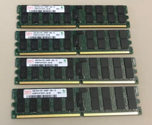 Lot de 4 x mémoire serveur Hynix HYMP151P72CP4-S6 4 Go (16 Go) 2 Rx4 PC2-6400-666-12 - Photo 1 sur 1
