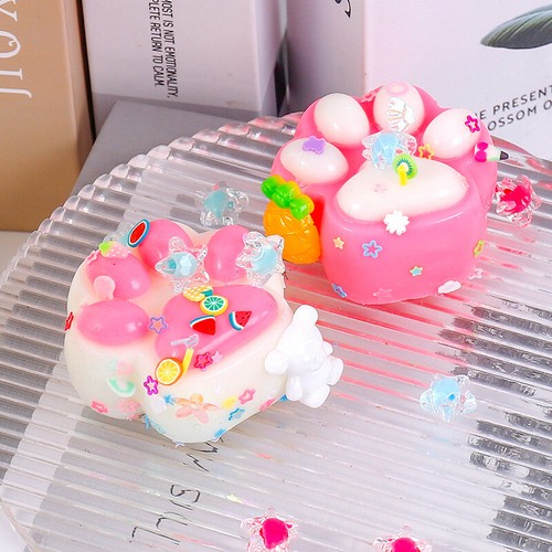 Cartoon Cat Paw Squishy Toy Soft Mochi Toys Cute Slow Rebound Stress Relief Toys