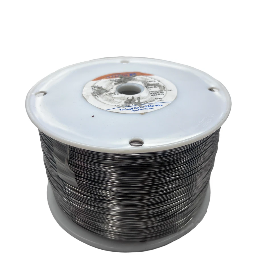 Rollo de 20 libras de soldadura Alpha NRG+ alambre de estaño y plomo colofonia 0,050 diámetro J-STD-004 ROM1 Foto 2 de 3
