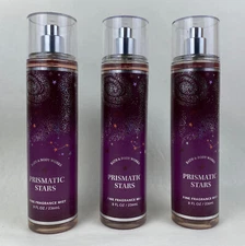 3 Bath & Body Works Prismatic Stars Fine Fragrance Mist Sprays 8 fl oz Each