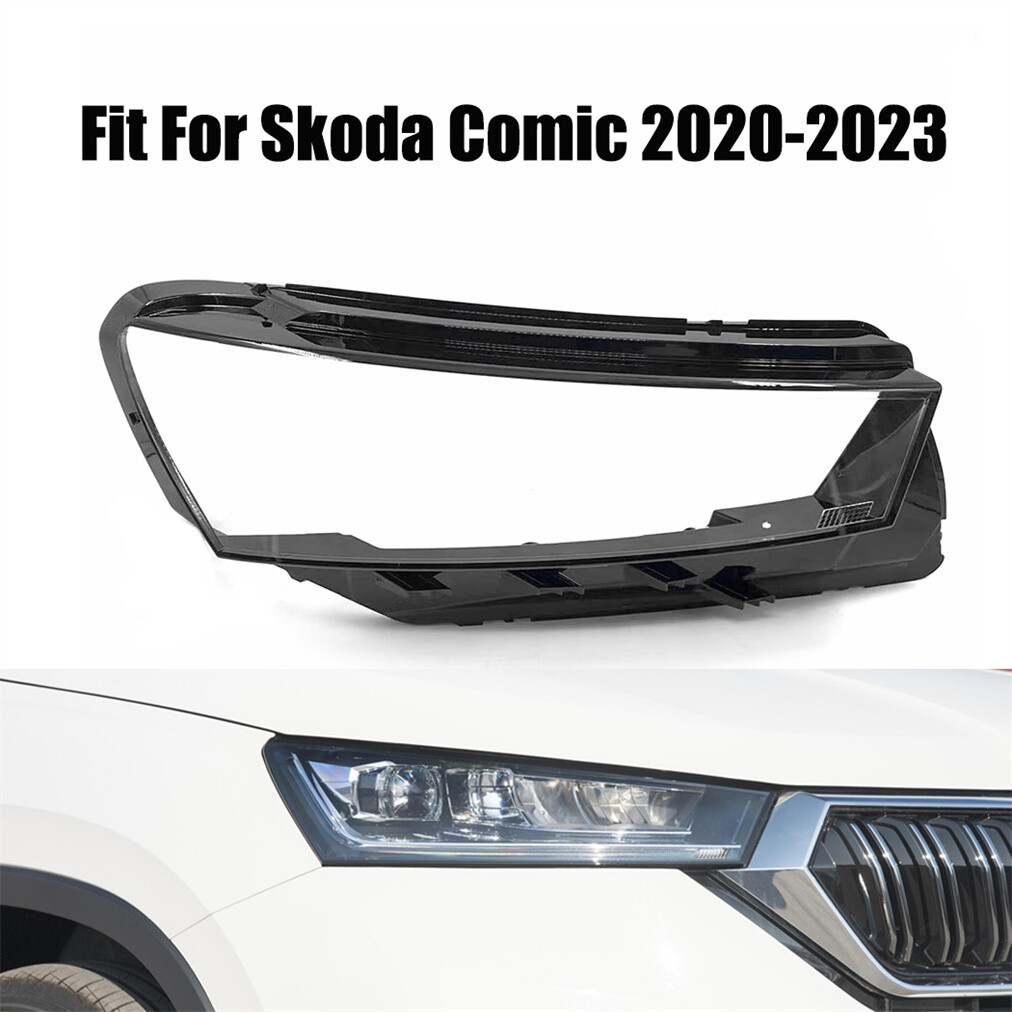 Fit For Skoda Comic 2020-2023 Headlight Headlamp Lens Cover Right Side 1Pcs