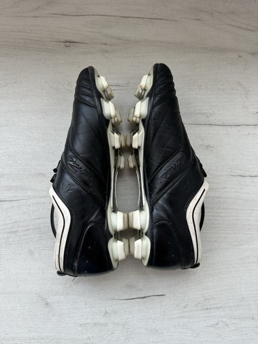 Adidas Adipure 2 FG Leather Black White Football Cleats Boots Seedorf US9 1/2 - Picture 12 of 13