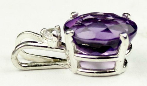 Colgante de plata esterlina 925, amatista, SP020 - Imagen 2 de 4