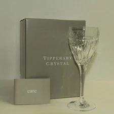 Tipperary Crystal Wine Stems – Set of 4, 24% Lead Crystal Made in Ireland NEW