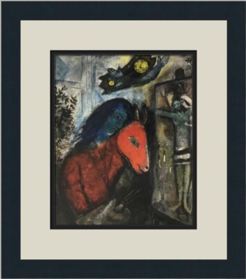 Marc Chagall Self-Portrait with Wall Clock Custom Framed Print | eBay