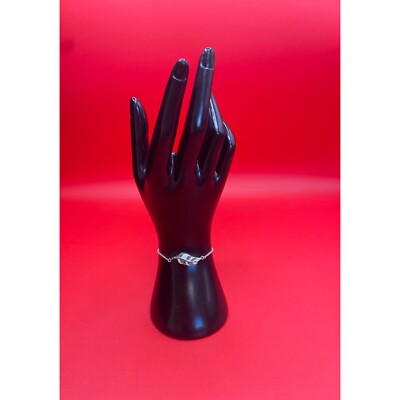 Macy's Genuine Marcasite Cubic Zirconia Feather Bolo Bracelet