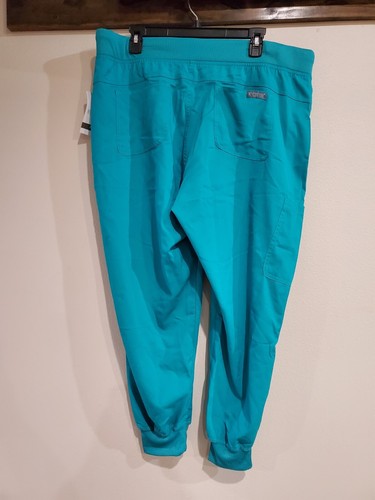 MedCouture Touch Women's Scrub Yoga Jogger Pant #7710 TEAL Size XL NWT - Picture 5 of 8