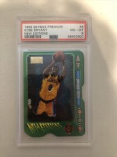 1996-97 Skybox Premium New Editions Rookie RC # 3 Kobe Bryant PSA 8 NM-MT