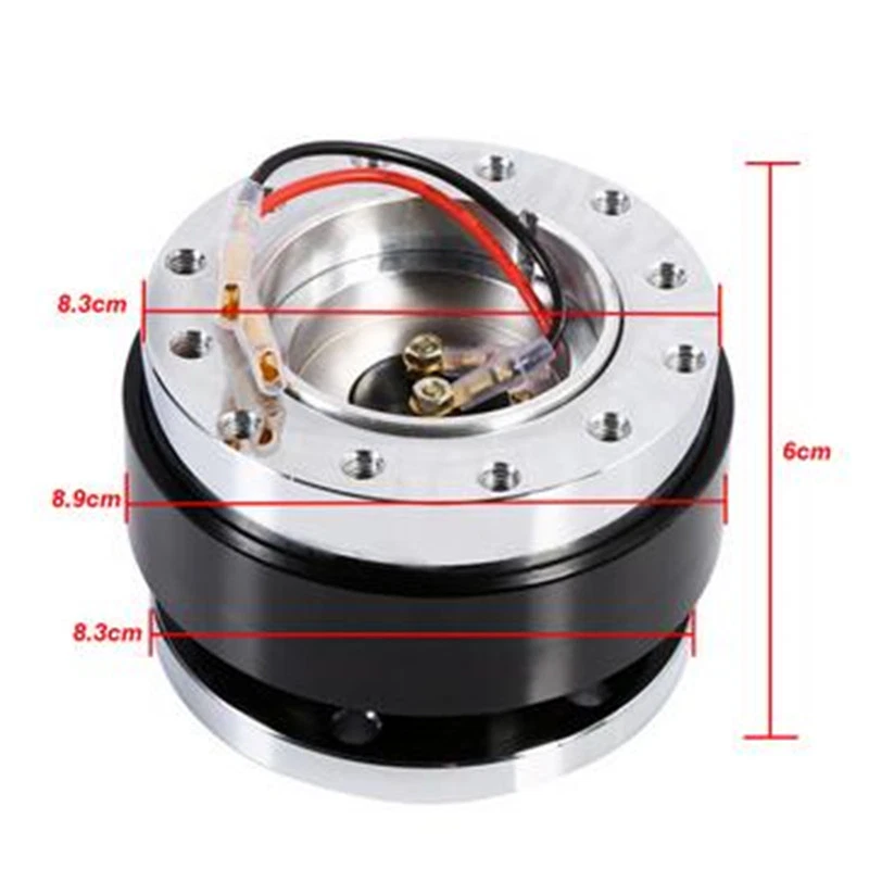 Adaptador HUB de liberación rápida para volante de automóvil Kit Snap Off Boss Accesorios para automóviles Foto 3 de 4
