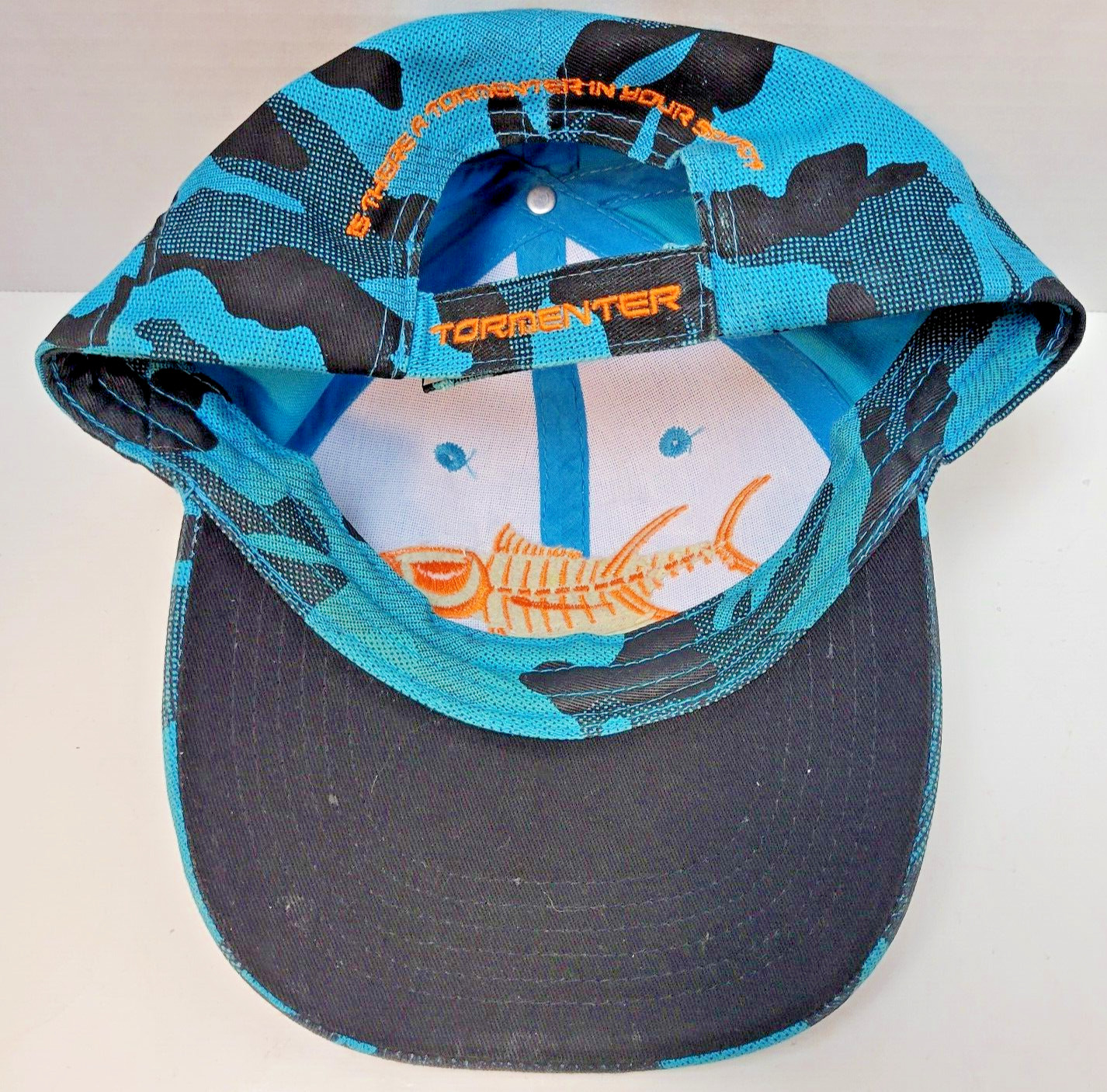 Tormenter Hat Cap Gray Black Hook Loop Trucker Fi… - image 3