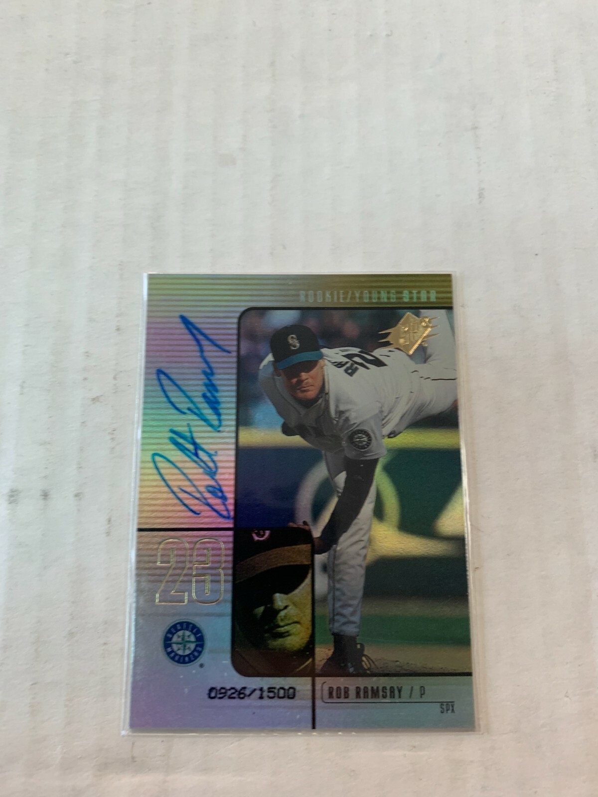 Rob Ramsay 2000 SPX Rookie Auto Card #100 Serial #0926/1500