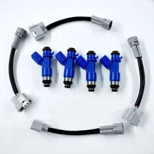 LABLT 4PCS 16450-RWC-A01 Fuel Injectors For Civic Acura RDX RSX K20 K24 B16