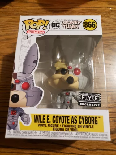 Funko Pop Wile E Coyote as Cyborg DC Looney Tunes FYE Exclusive 
