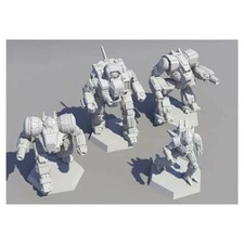 BattleTech: Inner Sphere Support Lance Pack Unpainted Miniatures 4pcs 35736