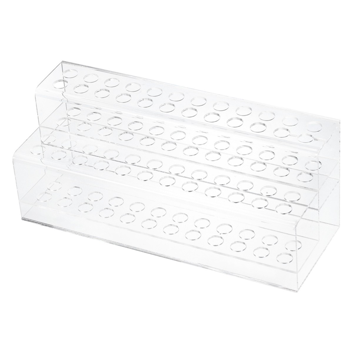 Uxcell 4-Pack Acrylic Pen Holders - 6 Slot Vertical Display Stand For Office & Makeup Brushes